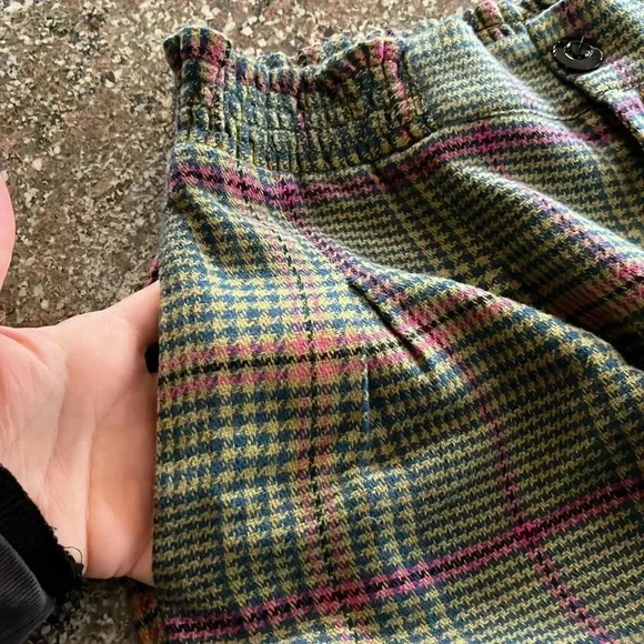 EUC Anthropologie Femme Plaid High Waist Librarian Academia Shorts Womens Size 4 - Picture 5 of 11